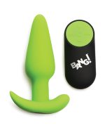 Glow in the Dark Butt Plug With Remote - Green - Image 3