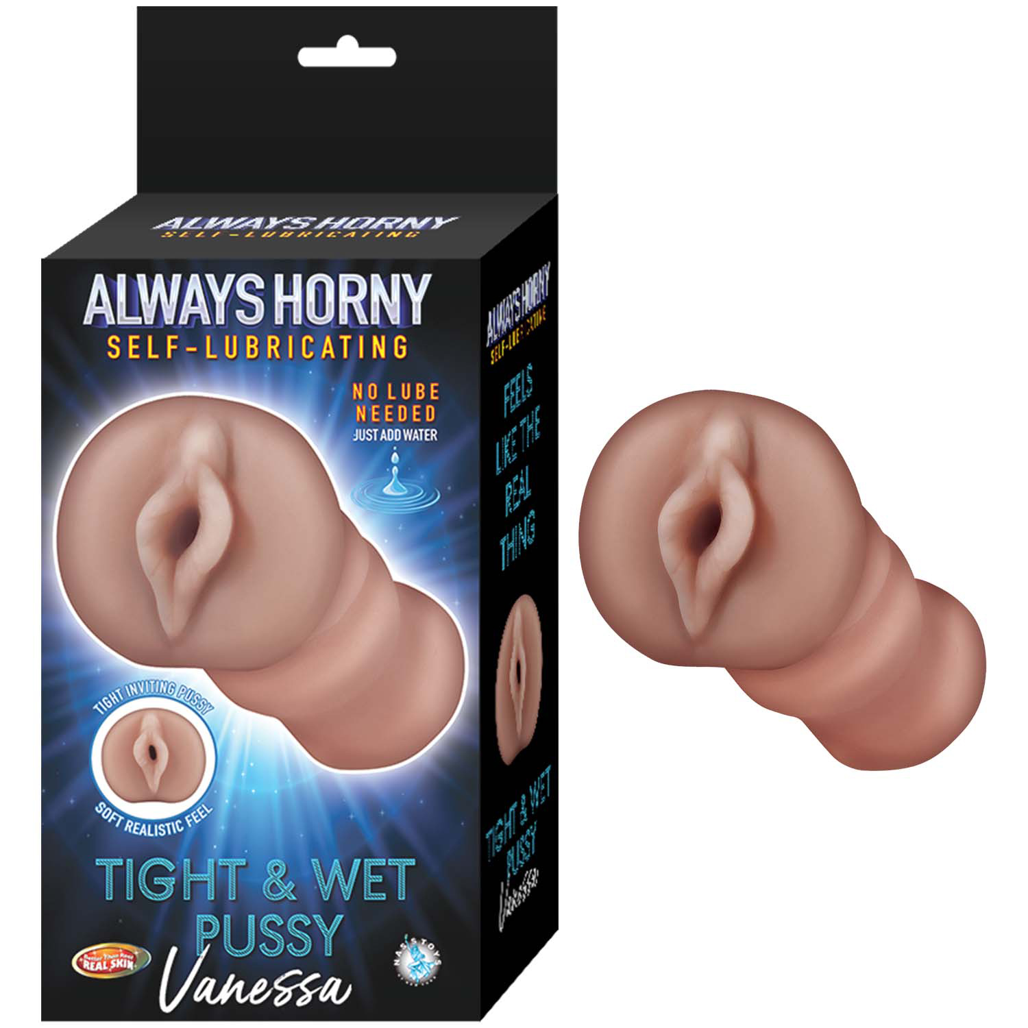 l0LMLNOX Always Horny Self-Lubricating Masturbator Vanessa - Brown - Image 1