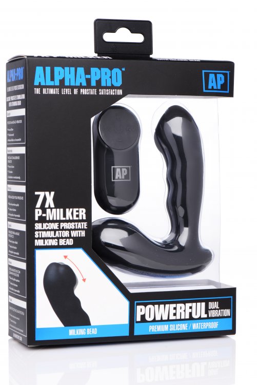 l44hNA6kV6WXHvphBCKnMXviIC002J1o 7x P-Milker Silicone Prostate Stimulator With Milking Bead - Image 1