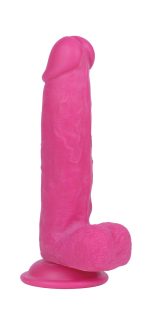 Get Lucky Real Skin Mr. Pink 7.5" Dual Layer Dildo - Image 4