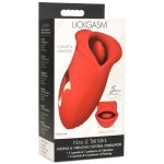 Lickgasm Kiss and Tell Mini Kissing and Vibrating Clitoral Stimulator - Red - Image 2