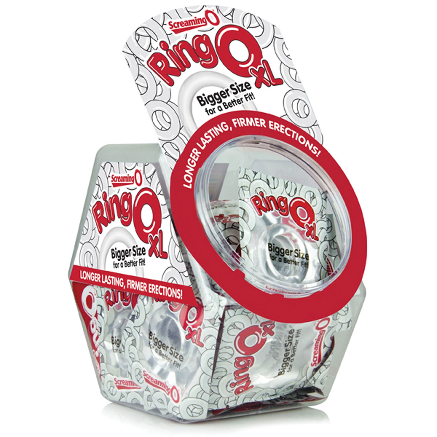 lH4lT3leenYmmMkoqpdsZ8T4EY63yUQR Ring O XL in Candy Bowl - 36 Count Display - Image 1