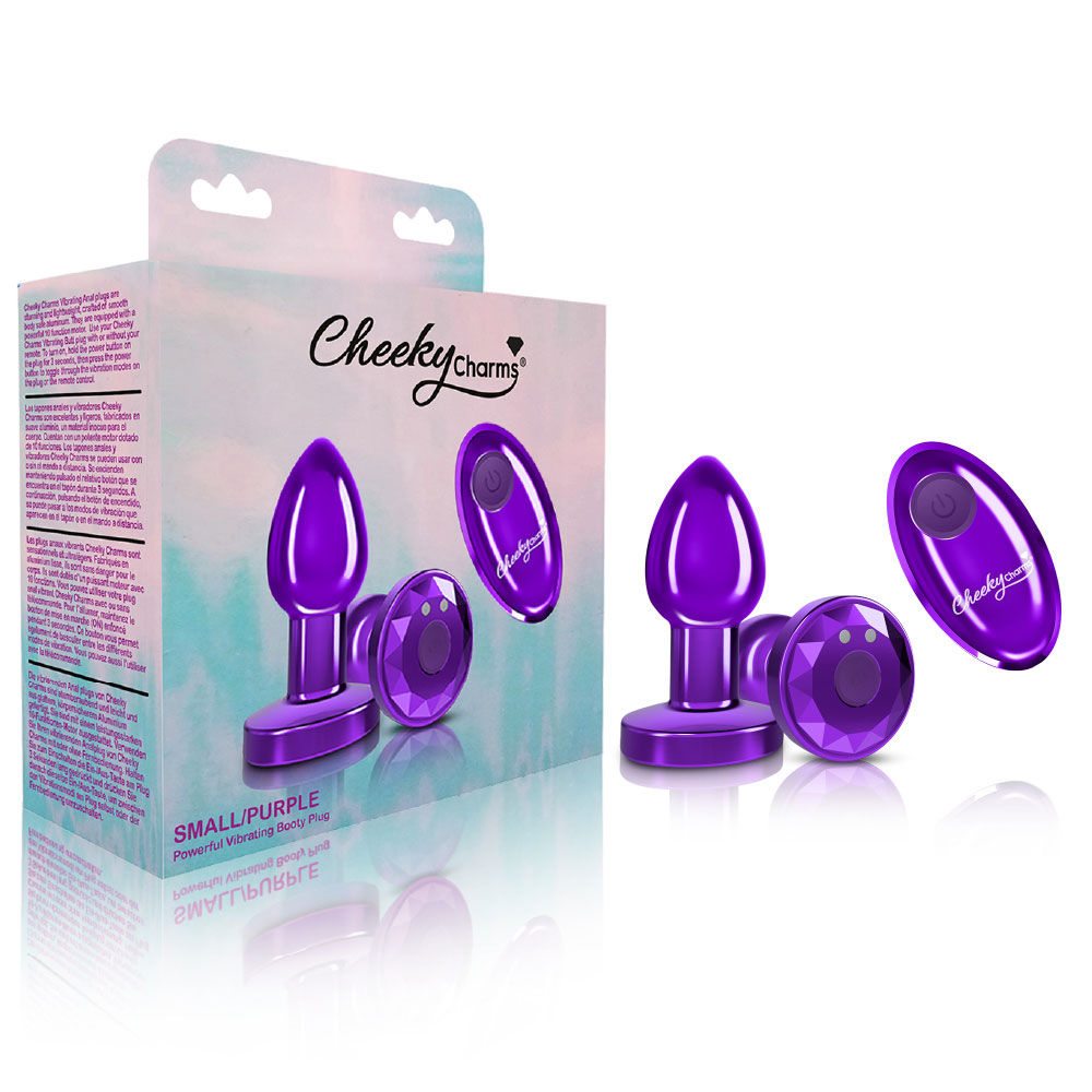 lXwWCtELeK9Txhg7Mtl3nKz3xcYCnyxx Vibrating Purple Metal Remote Plug - Small - Image 1