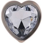 Booty Bling Metal Heart Plug - Medium - Gold - Image 4