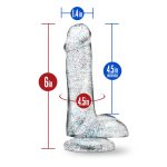 Naturally Yours - 6 Inch Glitter Cock - Sparkling Clear - Image 9