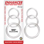 Enhancer Silicone Cockrings - Clear - Image 3