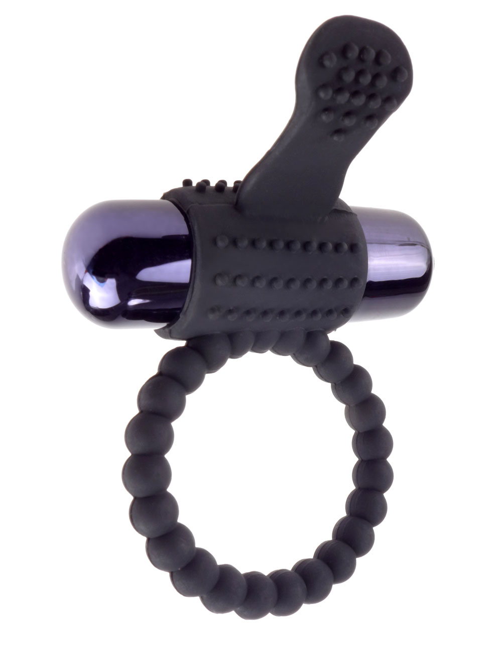lhXZqiJvKyo61UVzy2rNM3xToNsPpyoO Fantasy C-Ringz Vibrating Silicone Super Ring Black - Image 1