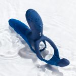 Pleasure Pivot - App Controlled - Couples Vibrator - Navy Blue - Image 2