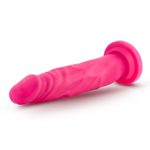 Neo - 7.5 Inch Dual Density Cock - Neon Pink - Image 5