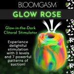 Glow Rose Glow-in-the-Dark Rose Clit Stimulator - Rainbow - Image 2