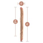 Dr. Skin Plus - 14 Posable Double Dong - Beige - Image 7