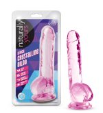 Naturally Yours - 8 Inch Crystalline Dildo - Rose - Image 4