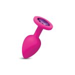 Gemma Purple Gem Pink Silicone Plug - Small - Image 4