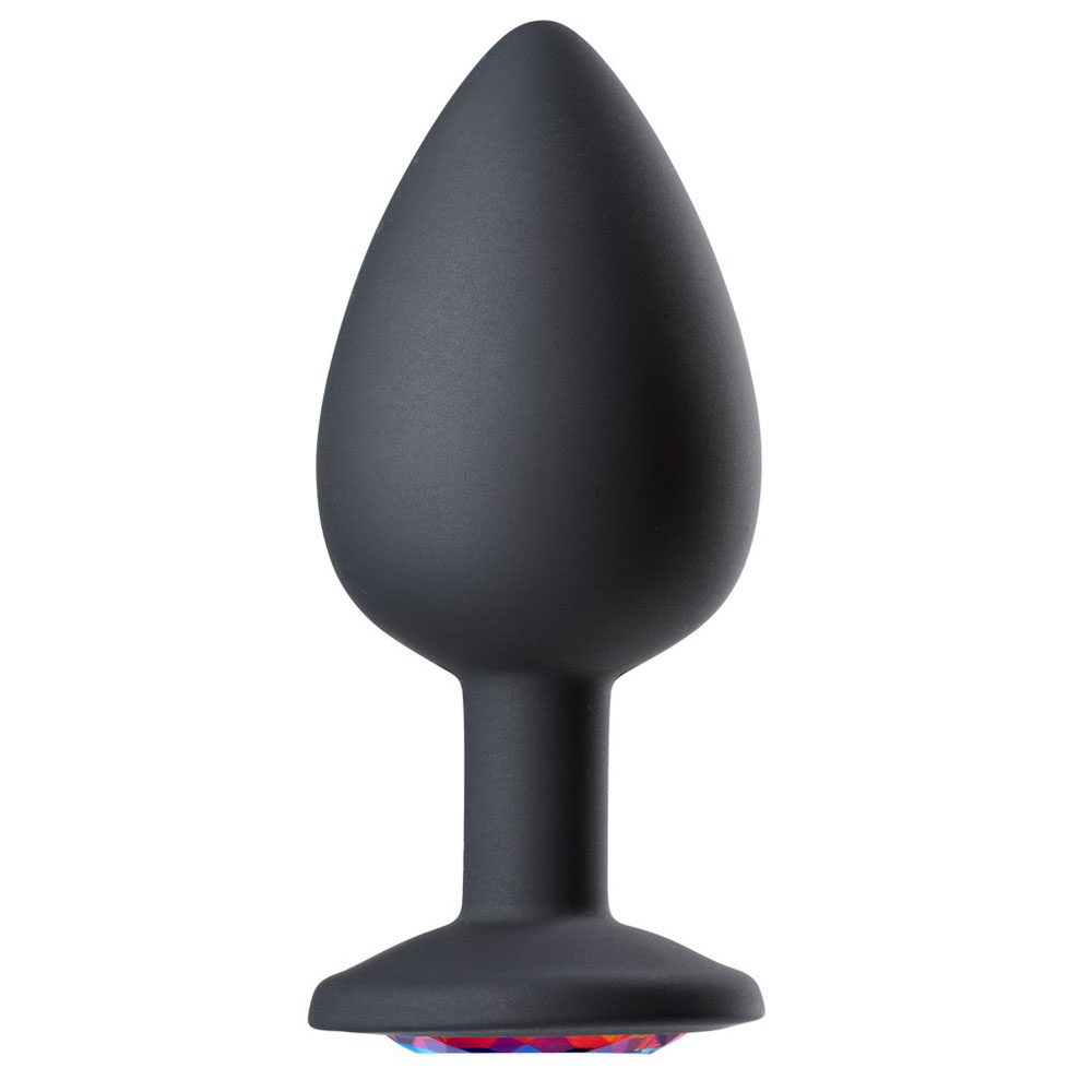 mL9TgpuTxppWiMgcQqncN9ugCFbZTX1c Cloud 9 Novelties Gems Jeweled Silicone Anal Plug - Large - Image 1