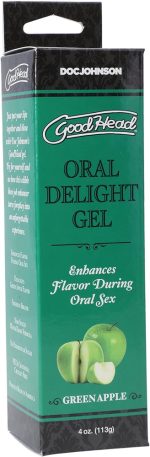 Good Head Oral Delight Gel 4 Oz - Green Apple - Image 2