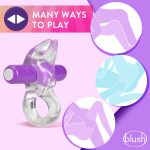Play With Me  Bull Vibrating C-Ring - Purple - Image 3