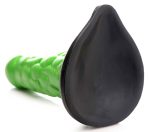 Radioactive Reptile Thick Scaly Silicone Dildo - Green - Image 5