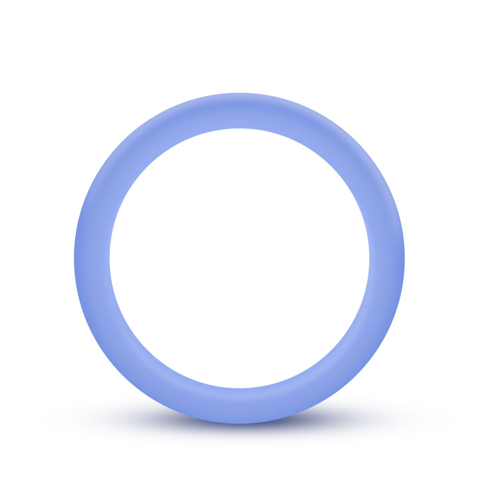 www.blushnovelties.com Performance - Silicone Glo Cock Ring - Blue Glow - Image 1