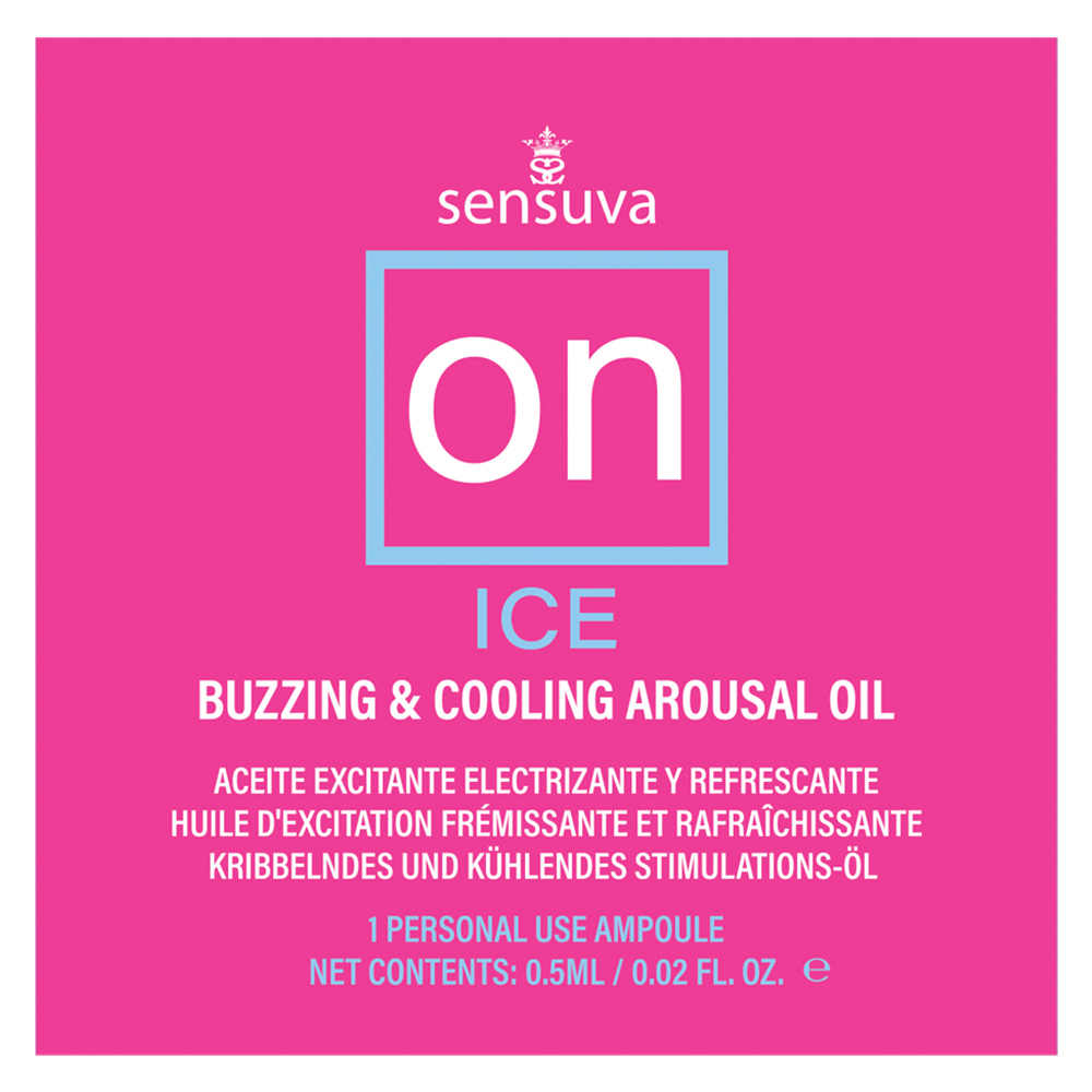 mo7LvBz4 On Ice Buzzing & Cooling Female Arousal Oil - 0.01 Oz. Ampoule - Image 1