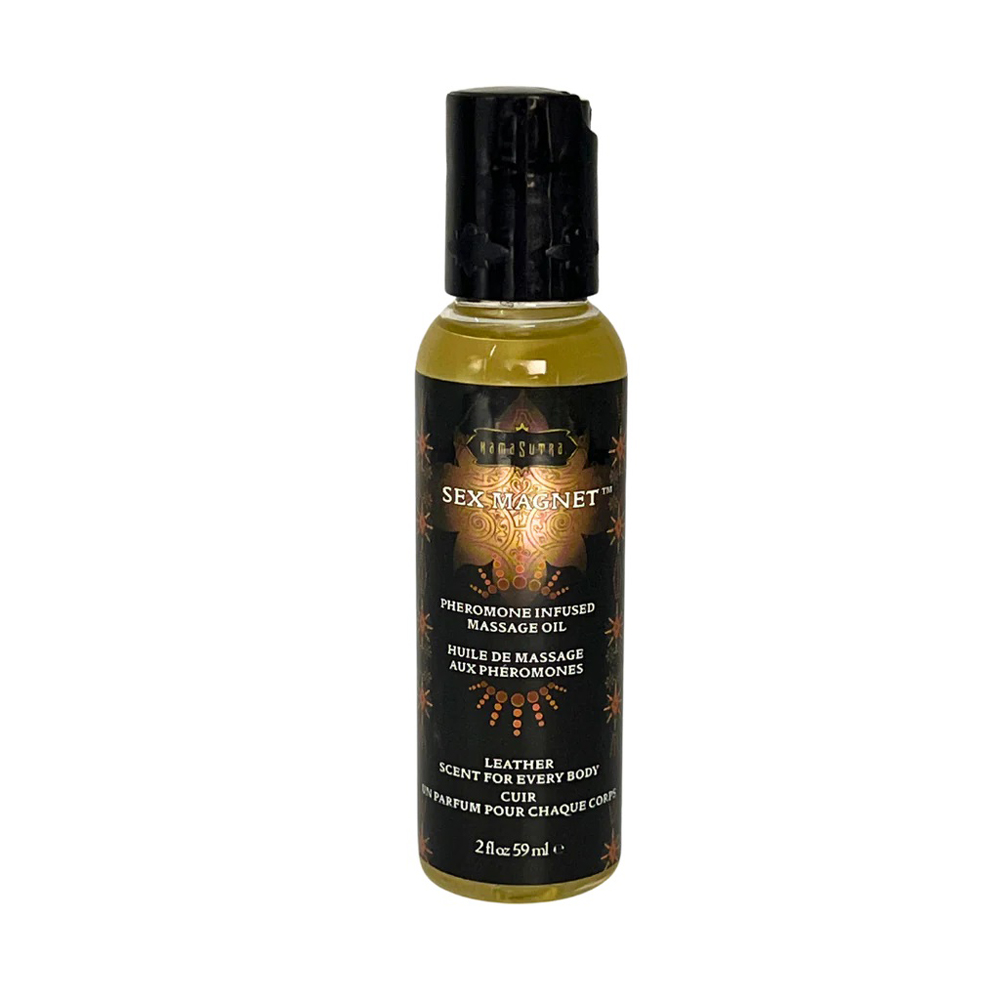 n0dQUEz4 Leather Sex Magnet Massage Oil 2oz - Image 1