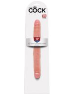 King Cock 12 Inch Slim Double Dildo - Flesh - Image 2