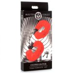 Cuffed in Fur Furry Handcuffs - Red - Image 3
