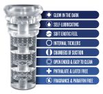 Rize - Luz - Glow in the Dark Self- Lubricating Stroker - Clear - Image 5