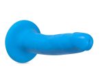 Neo Elite - 6 Inch Dual Density Cock - Neon Blue - Image 4