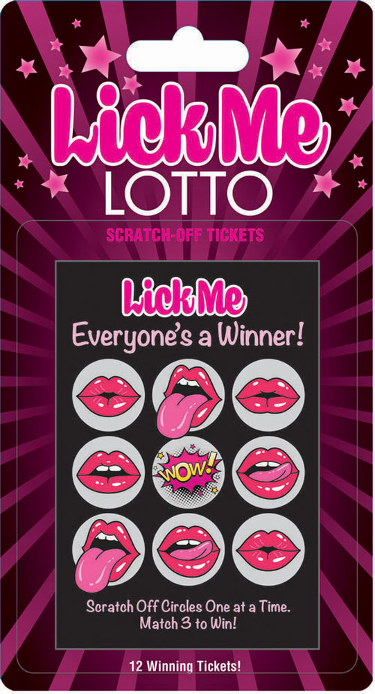 LickMeLottoHngrCd+LottoCdsNF Lick Me Lotto 12 Winning Tickets! - Image 1