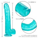 Size Queen 10 inch/25.5 Cm - Blue - Image 8
