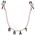 Brat Charmed Nipple Clamps - Rose Gold - Image 2