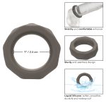 Alpha Liquid Silicone Prolong Prismatic Ring - Gray - Image 2