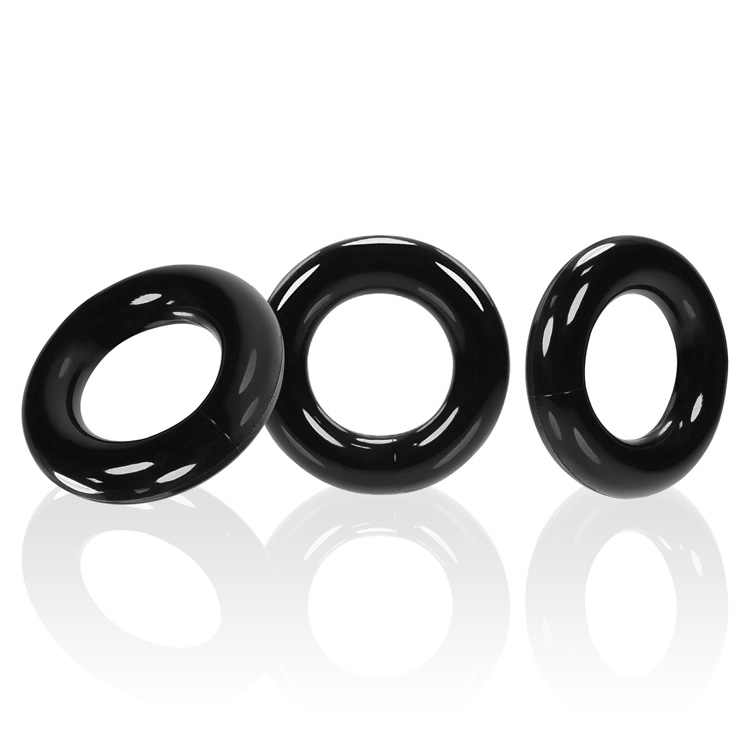 o7IOMLG1FC3pfpVioUx2cEjobaejeHdl Willy Rings 3-Pack Cockrings - Black - Image 1