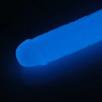 Get Lucky Glow-in-the-Dark Periwinkle Peen 8.5" Dildo - Image 5