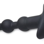 Bang - Vibrating Silicone Anal Beads and Remote Black