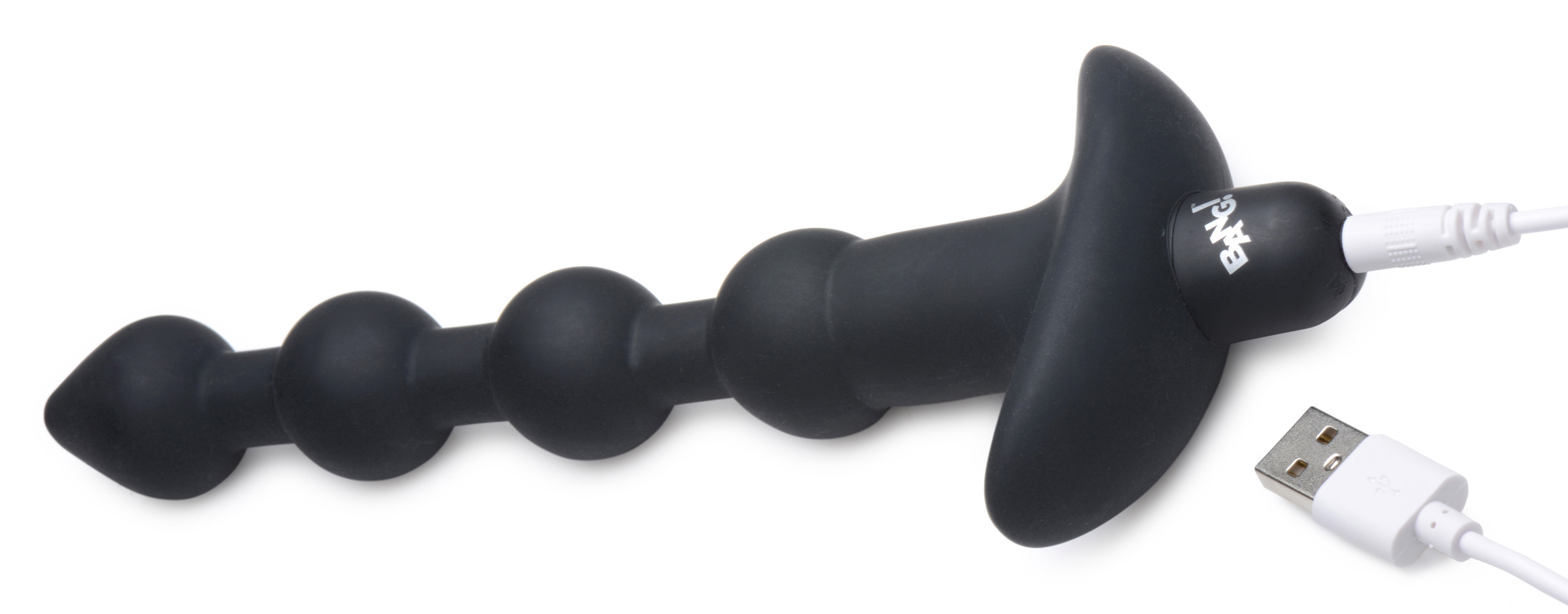 oiQLgFCvruG8lKcJeKZyK404grh8tIKY Bang - Vibrating Silicone Anal Beads and Remote Black - Image 1
