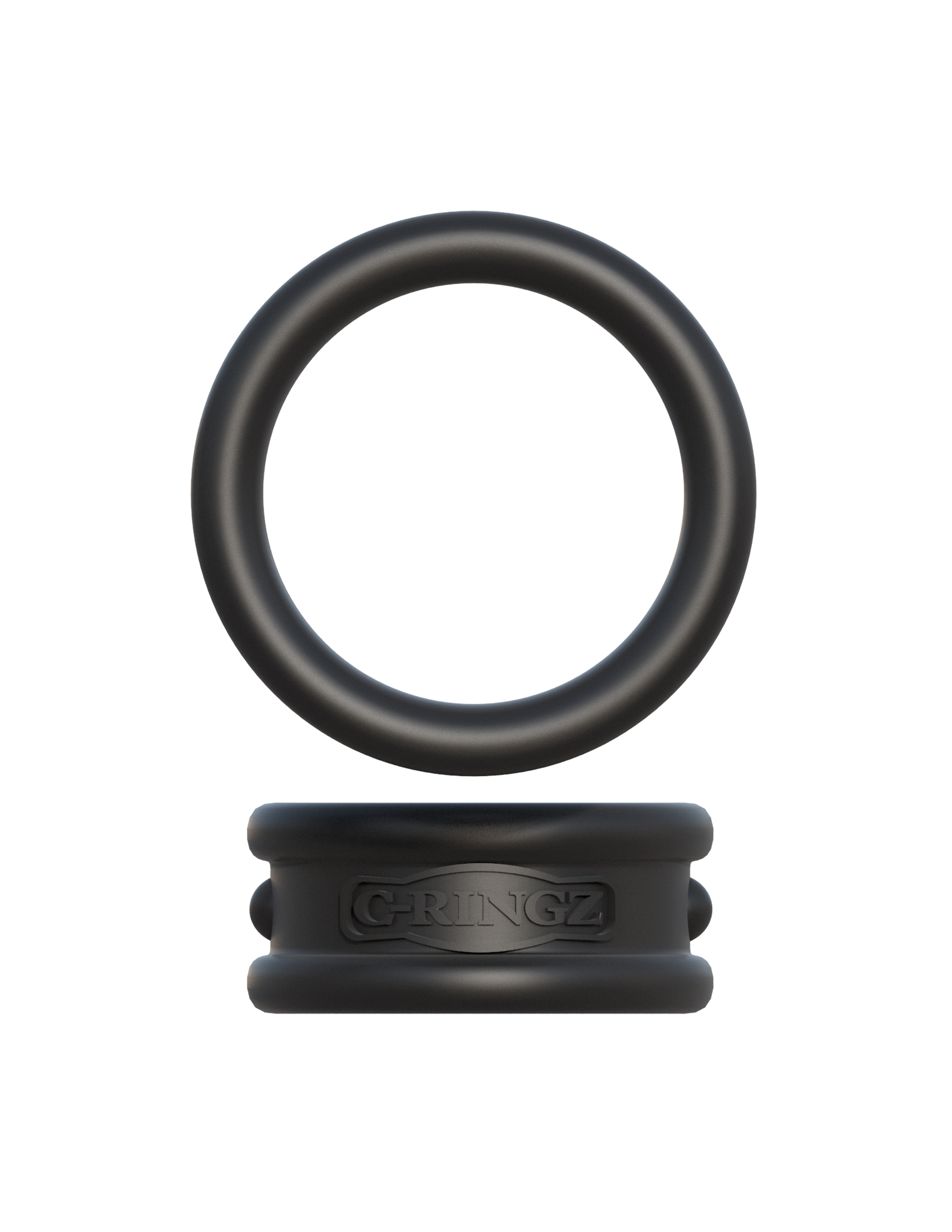 ojP4vS2sEFcVUOAW6UeDSXC8kicH1Iu9 Fantasy C-Ringz Max Width Silicone Rings - Black - Image 1