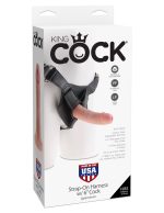 King Cock Strap on Harness With 6 Inch Cock - Light - Image 4