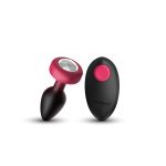 Eluxe Vibrating Clr Gem Rbyombre Plug Sm With Remote - Image 4