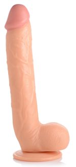 Long Logan 10 Inch Dildo With Balls - Light - Image 7