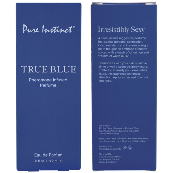 owJv9aSc Pure Instinct Pheromone Perfume Spray True Blue 9.2 ml 0.31 Floz - Image 1