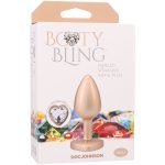 Booty Bling Metal Heart Plug - Small - Gold