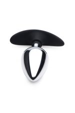 Dark Invader Metal and Silicone Anal Plug - Large - Image 2