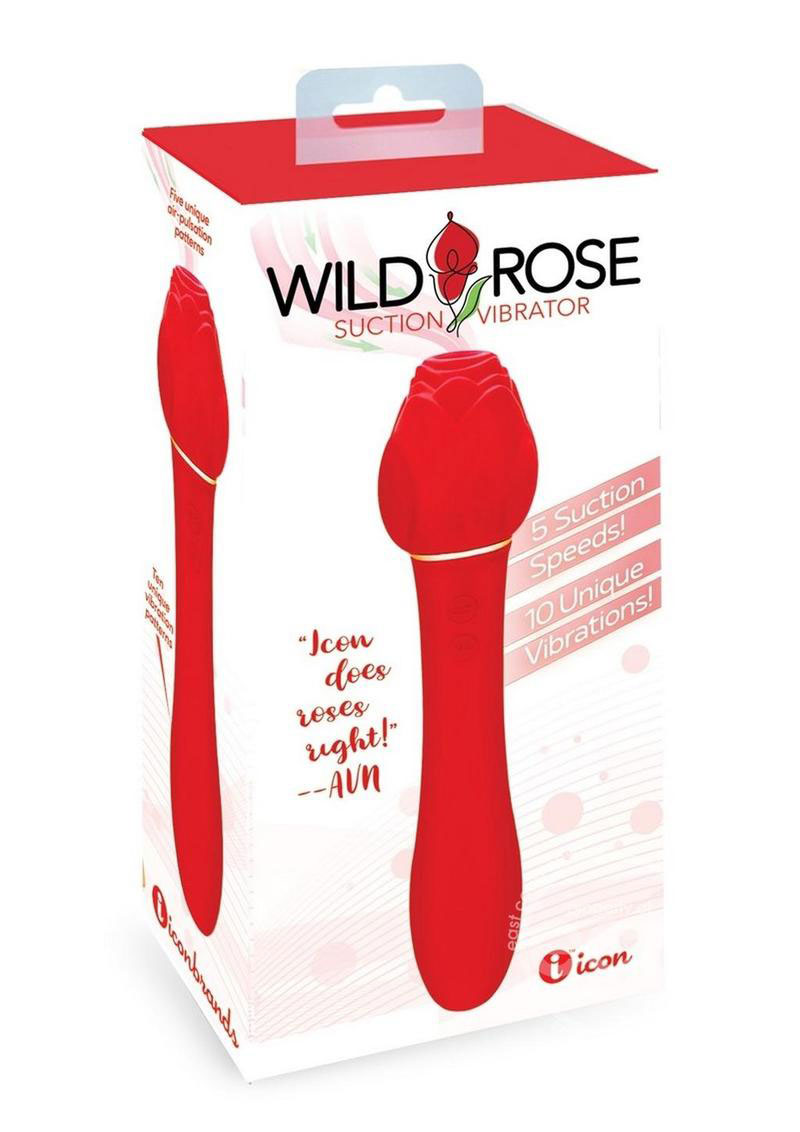 pBhaSfww1lI5GGdc5aqkC9B09YHN20oT Wild Rose Suction Vibrator - Red - Image 1