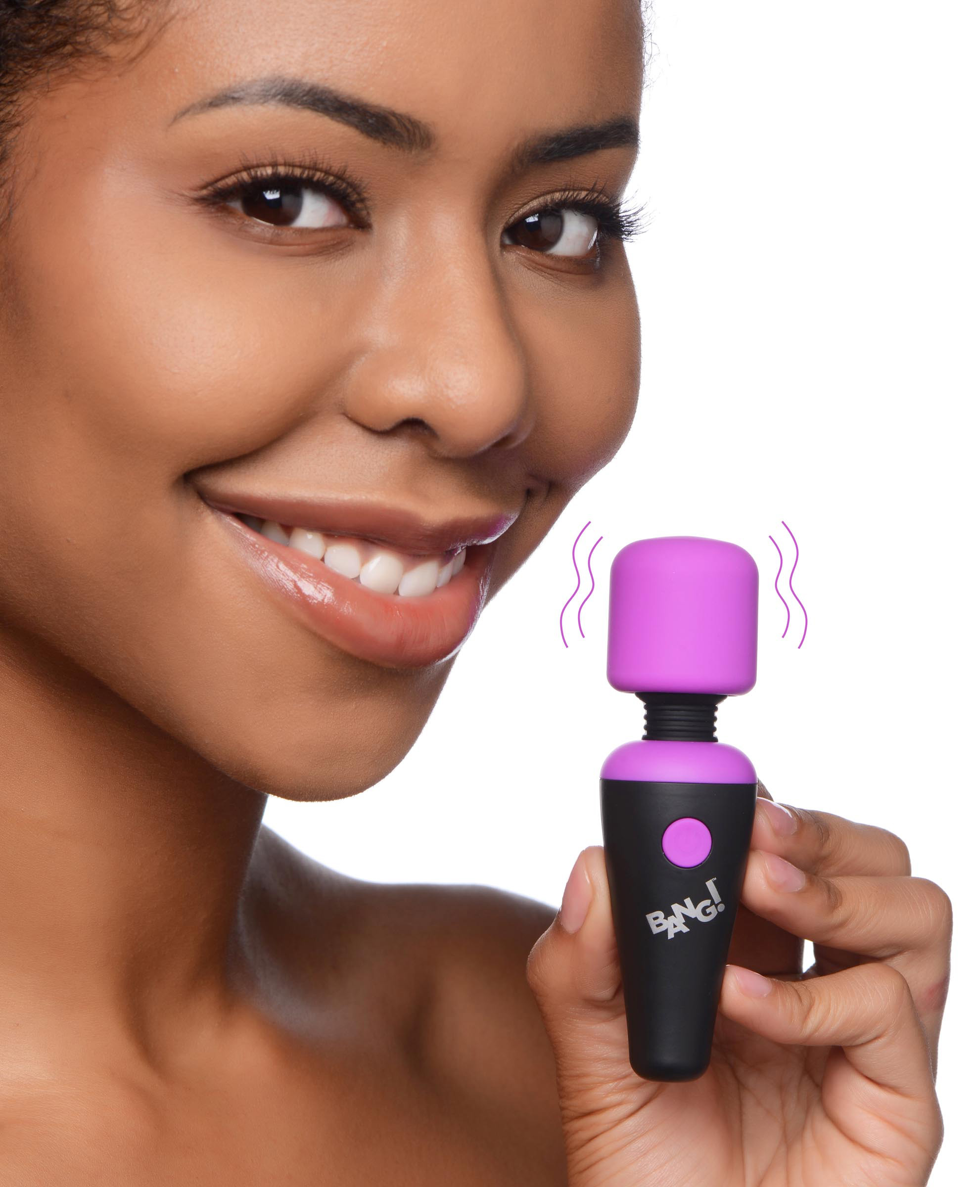 pHGAJhpkLdUJJC1ZlEfyKUhj9c3qCJz5 Bang - 10x Vibrating Mini Silicone Wand - Purple - Image 1