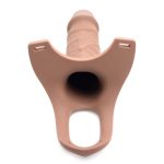 Hollow Silicone Dildo Strap-on - Flesh - Image 2