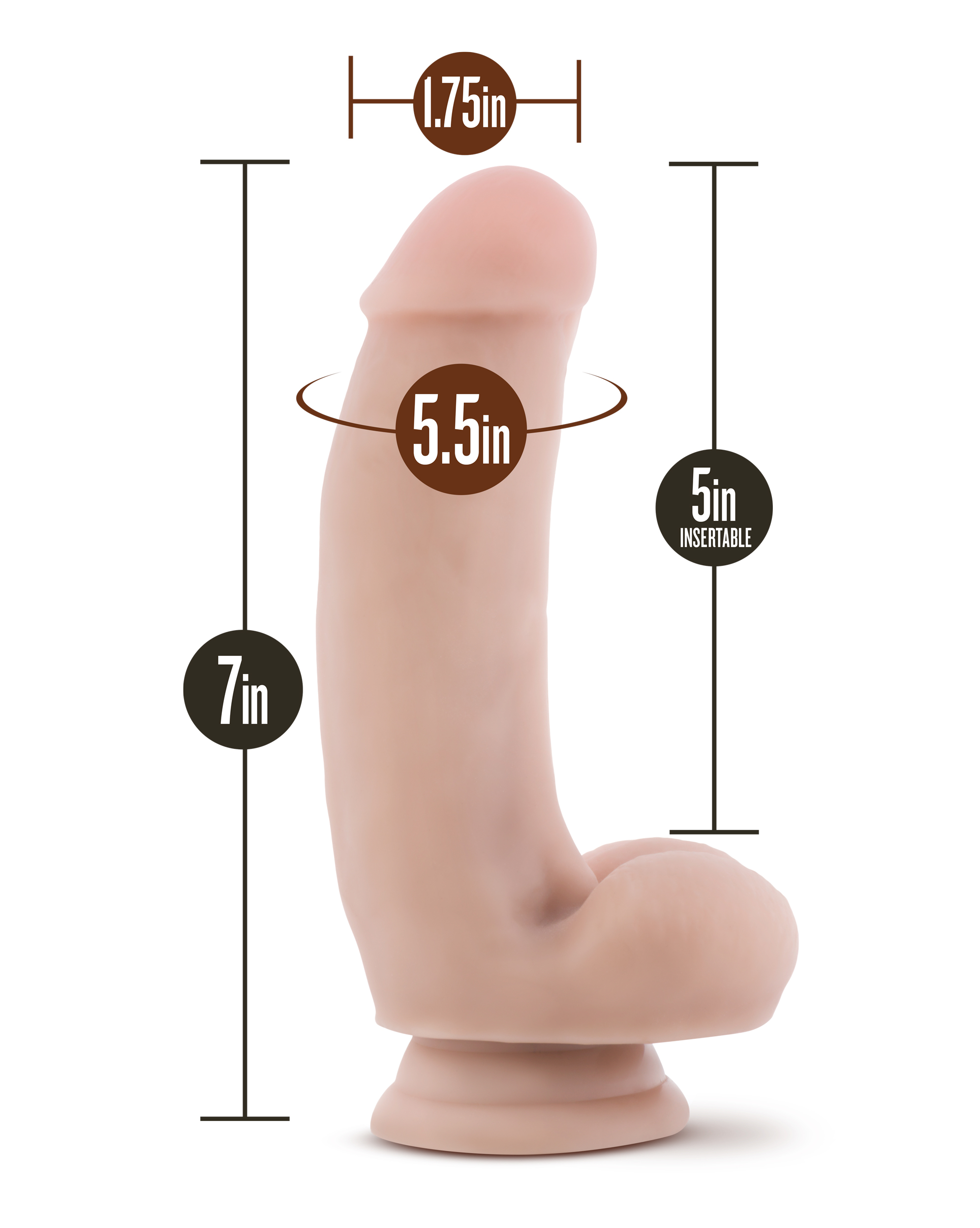 pUQQXFXB2wPdY7BWf6zQOAj4oaKGqtLj Dr. Skin Silicone - Dr. Samuel - 7 Inch Dildo With Suction Cup - Vanilla - Image 1