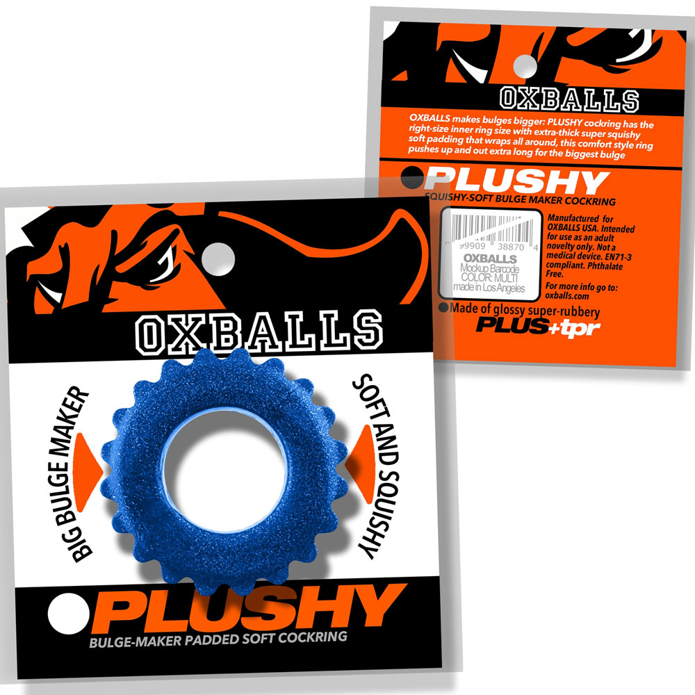 pWBh08mI Plushy Single Ring - Blue Fire - Image 1