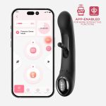 Tempo App-Controlled Tapping G-Spot Vibrator - Black - Image 4