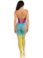 Ombre Footless Bodystocking - One Size - Ocean - Image 4
